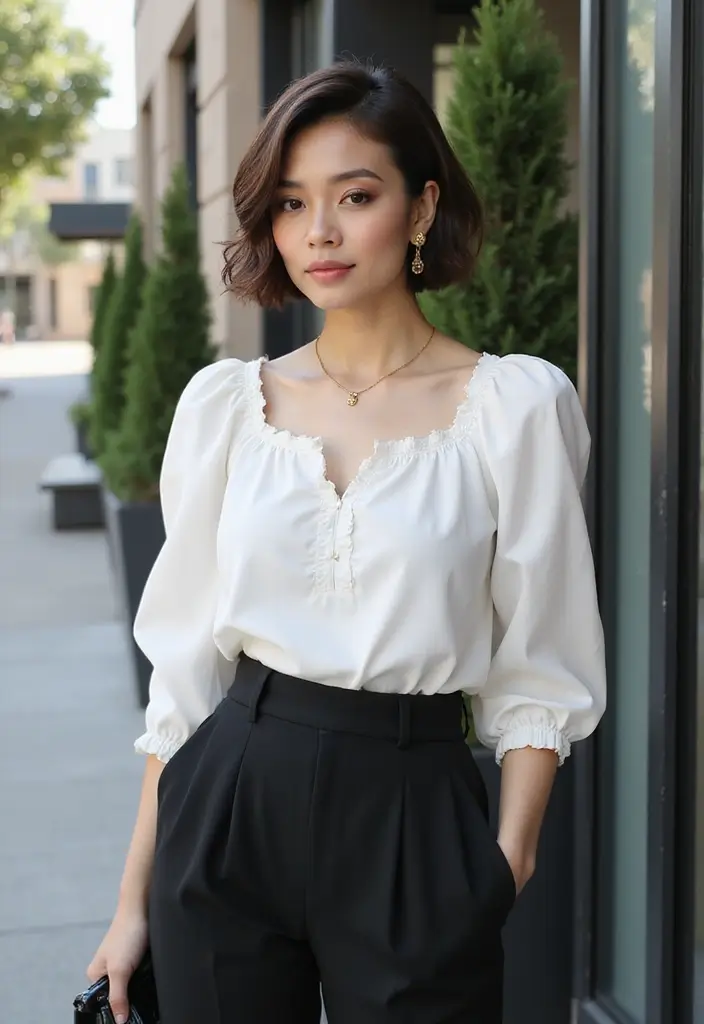 20 Adorable Short Fluffy Hairstyle Ideas That Will Make You Want to Chop It All Off! - 14. Fluffy French Bob