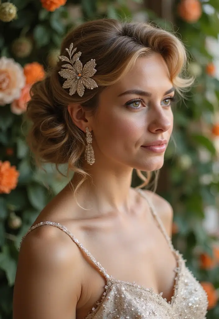 20 Adorable Short Fluffy Hairstyle Ideas That Will Make You Want to Chop It All Off! - 16. Bouncy Fluffy Updo