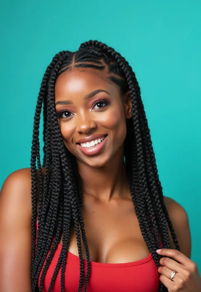25 Cornrow Braids Styles That Will Instantly Elevate Your Look - 15. Kinky Twists with Cornrows