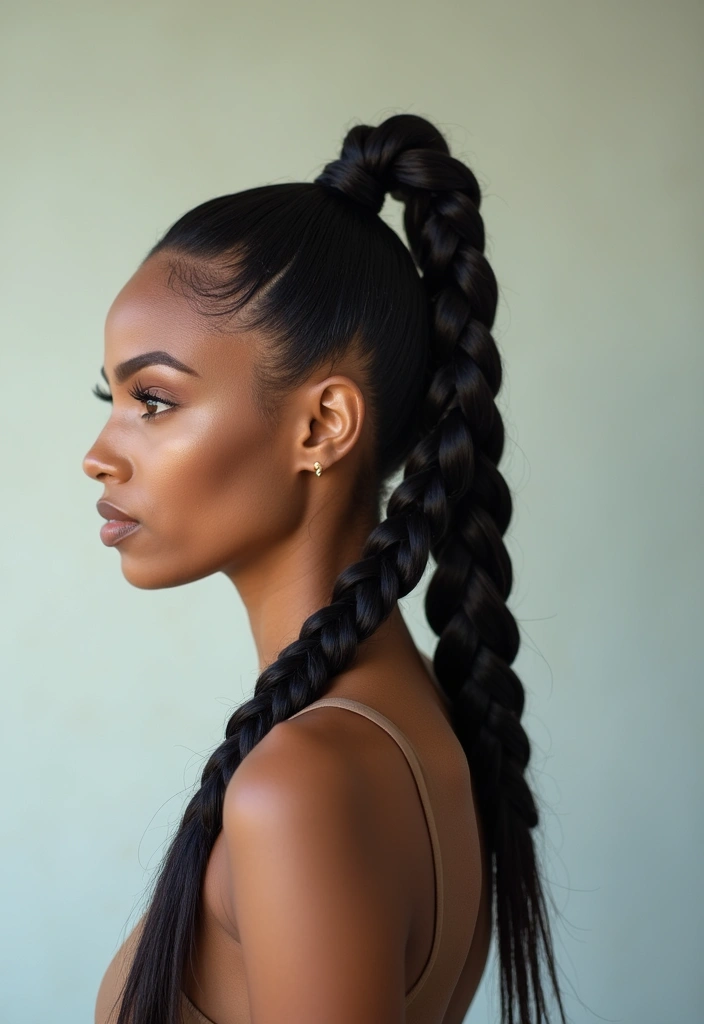 25 Cornrow Braids Styles That Will Instantly Elevate Your Look - 17. Braided Ponytail