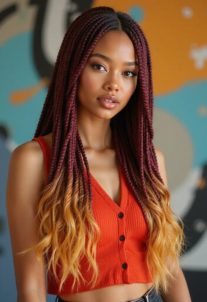 25 Cornrow Braids Styles That Will Instantly Elevate Your Look - 23. Ombre Cornrows