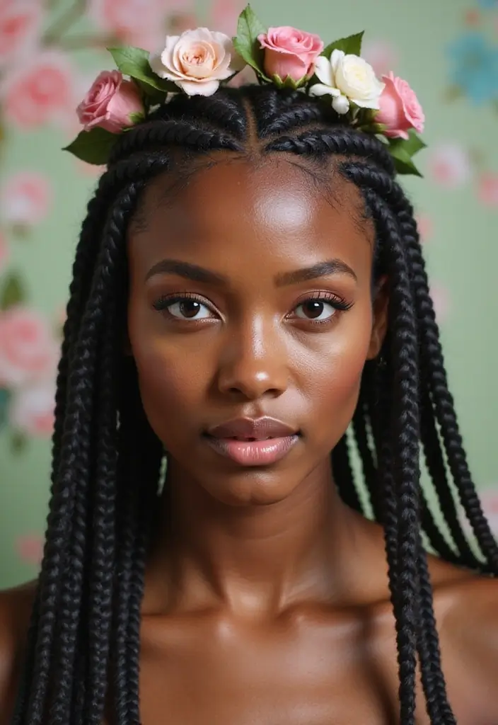 25 Cornrow Braids Styles That Will Instantly Elevate Your Look - 5. Halo Cornrows