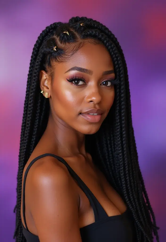 25 Cornrow Braids Styles That Will Instantly Elevate Your Look - 6. Curved Cornrows