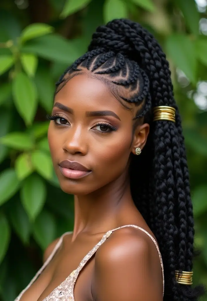 25 Cornrow Braids Styles That Will Instantly Elevate Your Look - 7. Box Braids with Cornrows