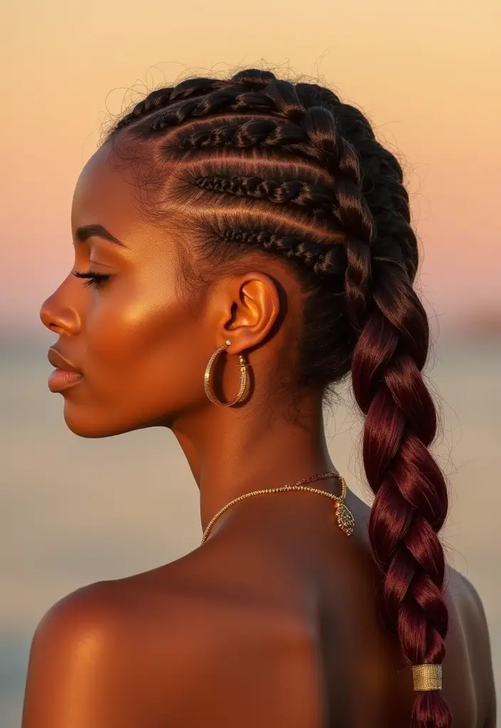 Trending Now: 35 Goddess Braids Styles Everyone’s Obsessed With - 13. Artistic Goddess Braids