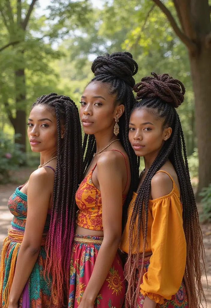 Trending Now: 35 Goddess Braids Styles Everyone’s Obsessed With - 2. Jumbo Goddess Braids