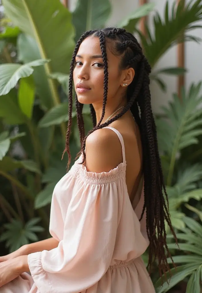Trending Now: 35 Goddess Braids Styles Everyone’s Obsessed With - 29. Knotted Goddess Braids