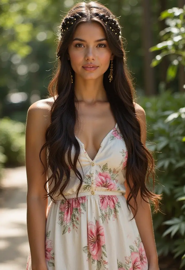 Trending Now: 35 Goddess Braids Styles Everyone’s Obsessed With - 7. Half-up Goddess Braids